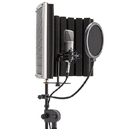 PreSonus AudioBox iTwo Studio with LyxPro Professional Microphone Kit and Sound Absorbing and Vocal Booth Recording Isolation Shield