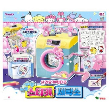 🎉現貨🎉可超取🇰🇷韓國境內版 三麗鷗 洗衣店 造型 貼紙 畫畫 繪畫 手作DIY 製作機製造機 庫洛米美樂蒂大耳狗凱蒂貓