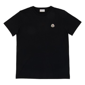 Moncler Enfant Kids 刺繡黑色 T-Shirt
