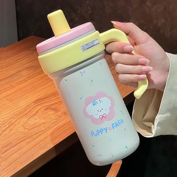 保溫杯大容量女2026新款高顏值316不銹鋼吸管杯巨無霸冰霸杯水壺