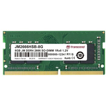 Transcend 8GB JetRam DDR4 2666 筆記型記憶體(JM2666HSB-8G)