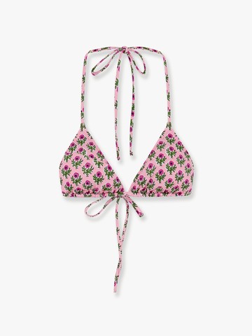 Leah nylon bikini top with radical flowers print - MC2 SAINT BARTH - gender_Woman