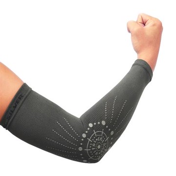 【Vital Salveo 紗比優】能量260D彈力護手臂-1雙入(遠紅外線手臂保護套/竹炭袖套護手臂/運動保健/台灣製造護具)