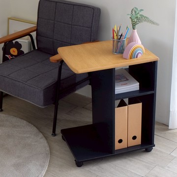 克拉瑪收納活動櫃 5564NB 53 x 40.8 x 68.2cm 12.5kg  原木 + 黑色  53cm