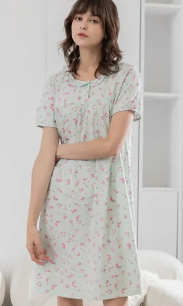 Rosemaid 羅絲美 - 圓領荷葉邊甜蜜冰淇淋睡衣