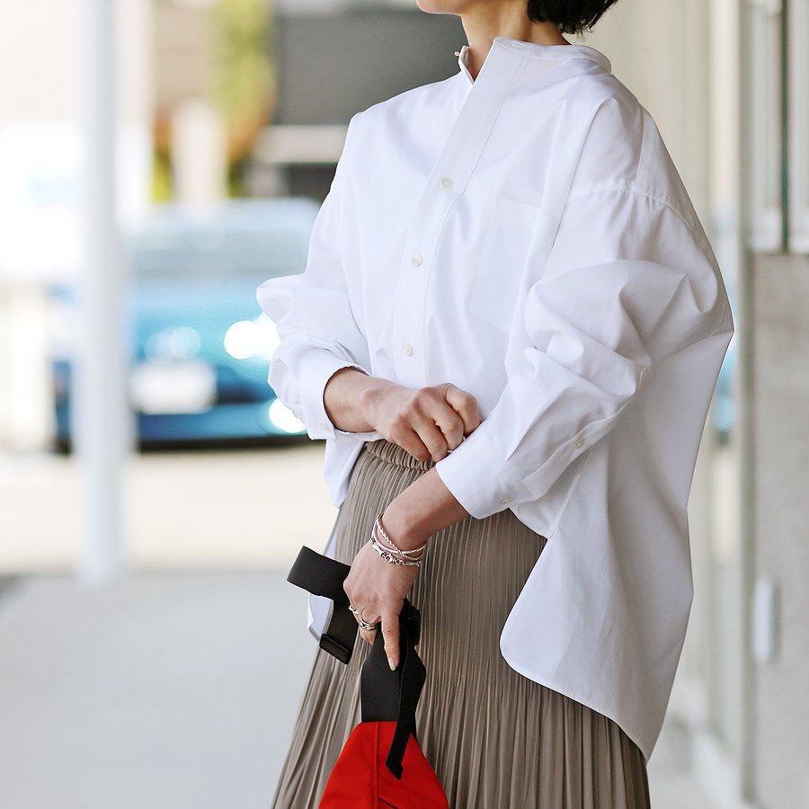 極美品 ティッカ コットン スクエア ビッグシャツ オーバーサイズ