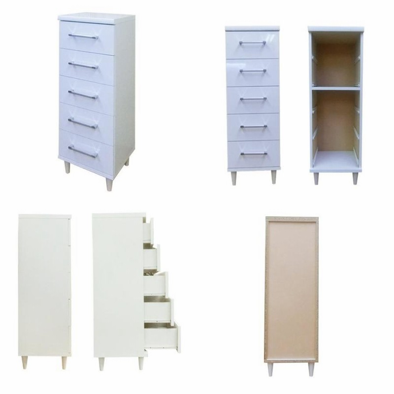 管295☆フレンチスタイル☆白家具☆5段チェスト 5段チェスト・ホワイト｜インテリア専門店EL JEWEL