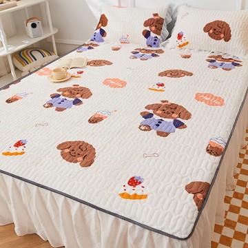 牛奶絨床裙單件2021年新款加厚公主風床罩裙式全包床笠罩床圍裙罩