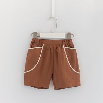 小紅鶴滾邊口袋五分褲