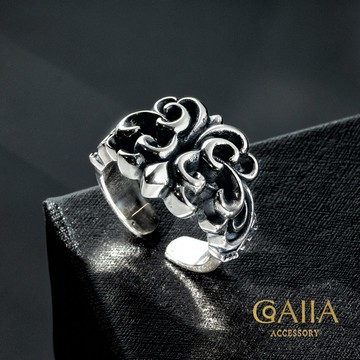 S925銀戒。經典鳶尾花 | SH