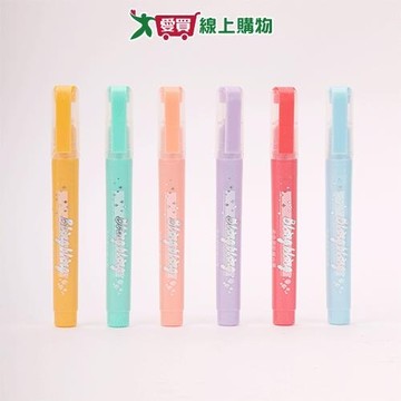 TEMPO 亮彩系螢光筆6入(1組入) 色筆 螢光筆 筆記筆【愛買】