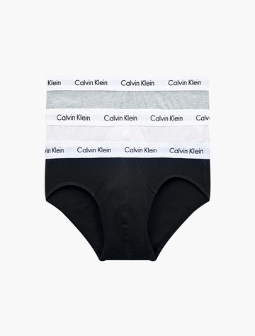 Calvin Klein Cottons Stretch 低腰三角褲(3件組)