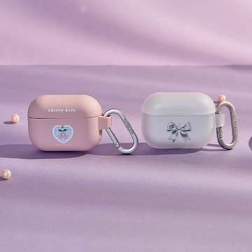 櫻桃格紋強悍防摔AirPods保護套