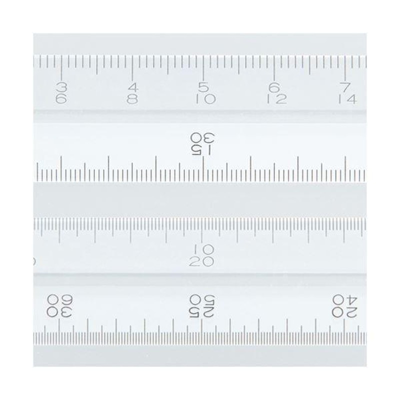 定規 | (まとめ) ライオン事務器 ヘキサスケール全長370mm×厚さ5mm