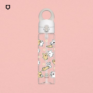 【犀牛盾】AquaStand磁吸水壺-Tritan輕量瓶 800ml (附吸管)MagSafe兼容支架運動水壺/線條小狗/相愛相殺的日常(兩色可選)