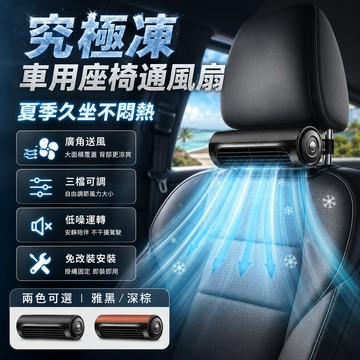 隔日達 究極凍車用座椅通風扇 室內循環 車用排風扇 車用電扇 全車通用 後座風扇 USB風扇 車內風扇 電風扇 汽車風扇