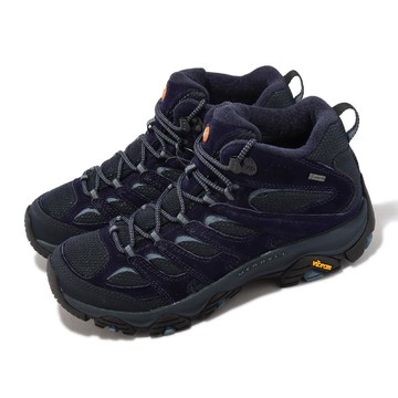 戶外鞋 Moab 3 Mid GTX 男鞋 藍 防水 越野 中筒 郊山 登山 Vibram ML037733