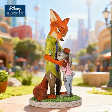 【治癒系萌物】迪士尼手辦 瘋狂動物城擺件 朱迪尼克狐 生日禮物 創意禮物 女生禮物 桌面擺件 樹脂模型 安慰陪伴 正版授權