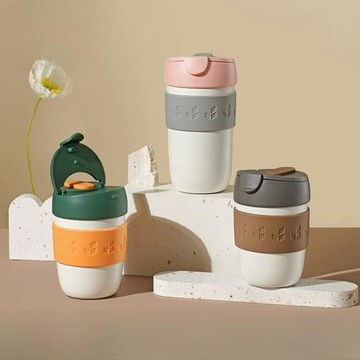 富光城市盒子保溫杯女咖啡杯高顏值可愛大肚316L不銹鋼便攜水杯子