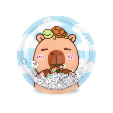 替換式魔鬼氈特大閃亮搖搖徽章-豚豚君| Tiger Family