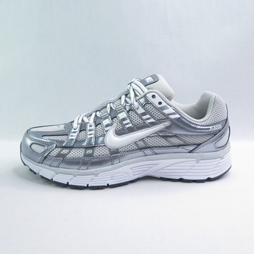 NIKE W P-6000 IO3496001 女休閒鞋 運動鞋 復古 緩震 金屬質感 銀x灰【iSport愛運動】