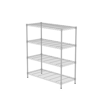 (組合) 特力屋 烤漆四層架 白色 106x46x120cm
