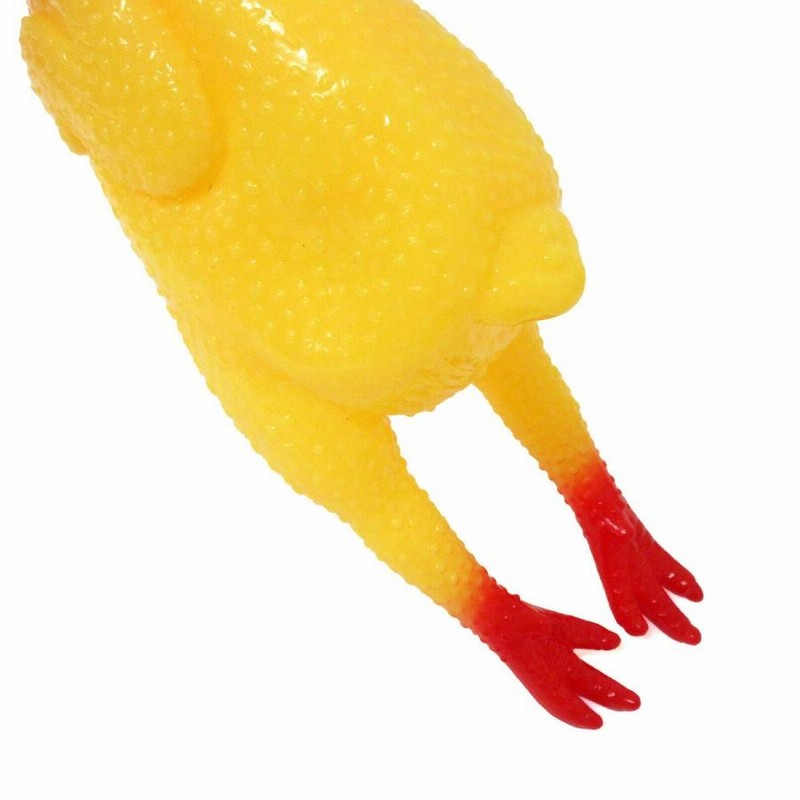 叫ぶ びっくりチキン イエロー 40cm おもちゃ シャウティング
