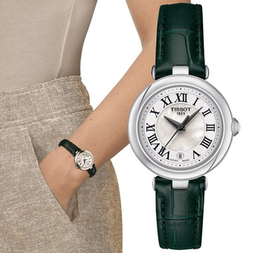 TISSOT天梭 官方授權 Bellissima 典雅羅馬女仕腕錶 新年禮物 推薦 送禮 26mm / T1260101611302
