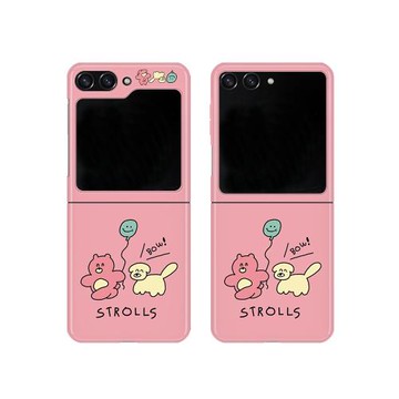 小熊狗狗適用三星zflip6/5手機殼折疊屏4代W25flip心系天下大視窗全包防摔女新款超好看韓國菲林硬保護外套