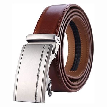 Love 21 Lingli2021男時尚尊爵標牌無皮帶孔棕色皮帶