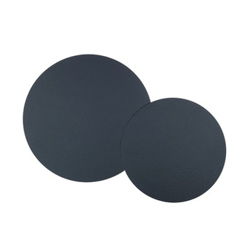 BULL 皮革地墊（雙圓、黑）