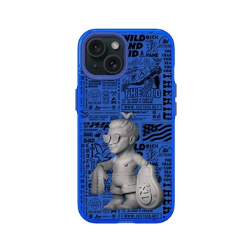 iPhone 15 Clear 激光藍 - KID - 野人公仔