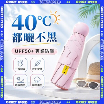 【狂速】無包裝隔日到 遮陽傘 抗UV黑膠晴雨兩用傘 防風摺疊防曬傘 輕巧便攜 大雨荷葉拒水 口袋傘 特防曬 摺疊傘