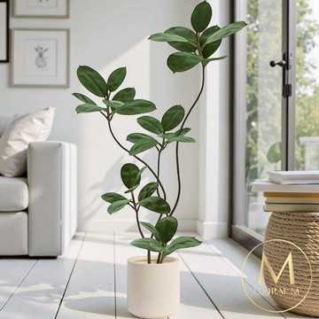 快速出貨🌳居家綠植美學【Floral M】吉祥如意居家大葉榕1.8公尺室內大型仿真植栽（贈送花盆）