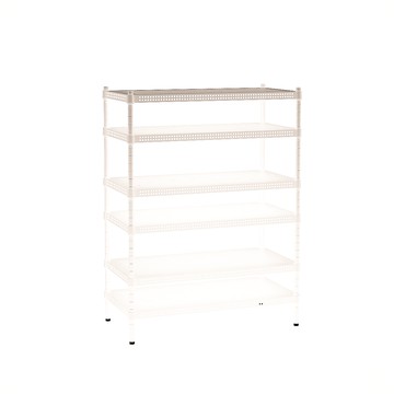 [客尊屋]粗管/沖孔/45x90x135hcm 白騎士沖孔 六層架白騎士