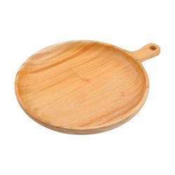 【台灣現貨】【CAPTAIN STAG】日本鹿牌 天然木大圓盤25CM 露營用品 餐具