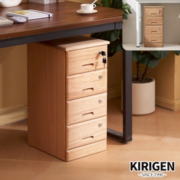 桐趣 職人日誌實木4抽A4文件櫃-2色可選 W30*D36*H61.5 cm
