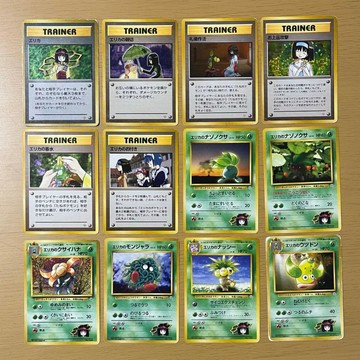 初版（1998年）PTCG (日文版) 寶可夢 初版 物品/支援者 莉佳 草屬性 有閃卡 一起賣