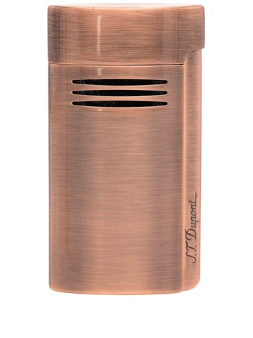 S.T. Dupont - brushed-finish Megajet lighter - unisex - Steel - One Size - Brown