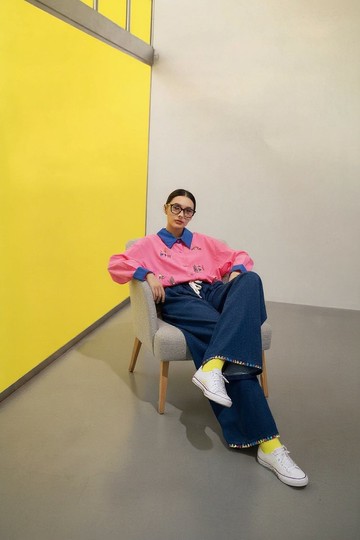 2025fw 繡花圖案恤衫