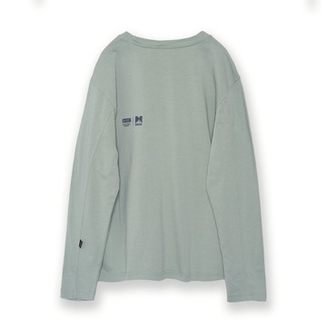 5th STREET｜男裝｜logo刺繡設計長袖T恤｜嫩綠