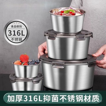 🔥臺灣24H🔥不銹鋼 密封 冰箱圓形 保鮮盒 水果飯盒 打包盒 裝湯盒 帶蓋 防漏 保鮮容器 保溫盒 便當盒 LYON