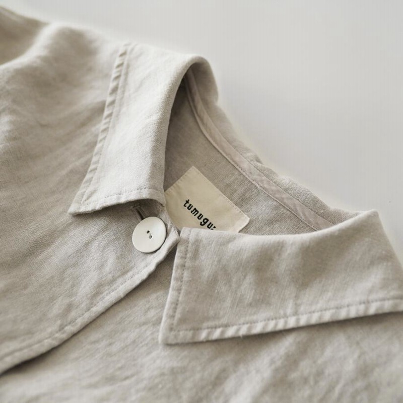 ツムグ tumugu ヨーロピアンリネン コートワンピース 2022春夏