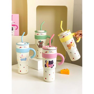 MIXIM保溫杯女生大容量2025新款吸管水杯隨行杯子生日禮物冰霸杯