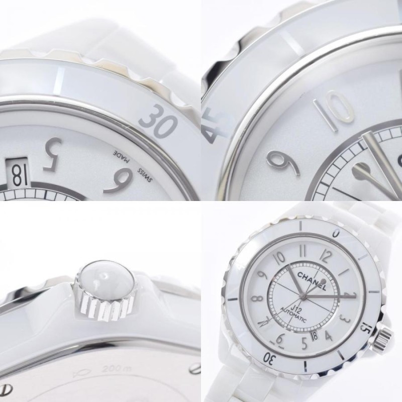 CHANEL シャネル J12 42mm H2981 メンズ 白セラミック/SS 腕時計 自動巻き 白文字盤 Aランク 中古 銀蔵 |  LINEブランドカタログ