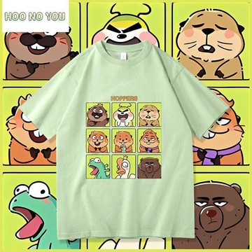 台灣發貨 Hoppers周邊衣服 狸想世界衣服短袖 電影周邊同款短袖T恤 棉質衣服 男女夏季衣服 上衣 童裝 親子裝