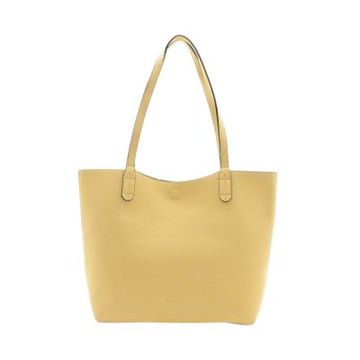 FIRANO-內襯花朵圖案肩背托特包(黃色)