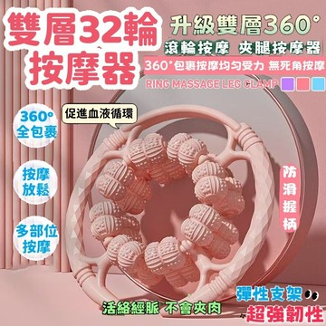 發貨【台灣🚀32輪雙層全包裹】小腿按摩器 按摩滾輪 腿部按摩器 小腿按摩 腿部按摩 瘦大腿 腳底按摩器 按摩器 按摩機