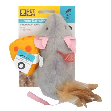 PET ZONE 貓草包 組合 Set 內含貓草 具有Real Mouse 專利擬真老鼠聲音  老鼠 + 奶酪  1個
