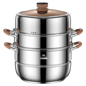 【公司貨免運】 【多層設計】蒸鍋定時304不銹鋼食品級家用雙層籠屜多功能三層電磁爐煤氣灶用 快速出貨